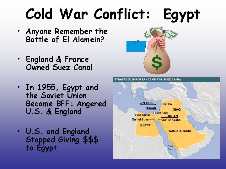 Cold War Conflict: Egypt • Anyone Remember the Battle of El Alamein? • England