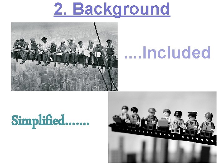 2. Background. . Included Simplified……. 