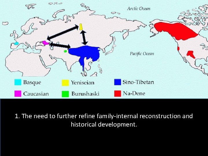 1. The need to further refine family-internal reconstruction and historical development. 
