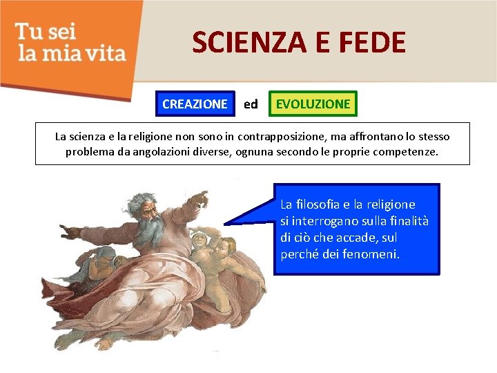 SCIENZA E FEDE CREAZIONE ed EVOLUZIONE La scienza e la religione non sono in