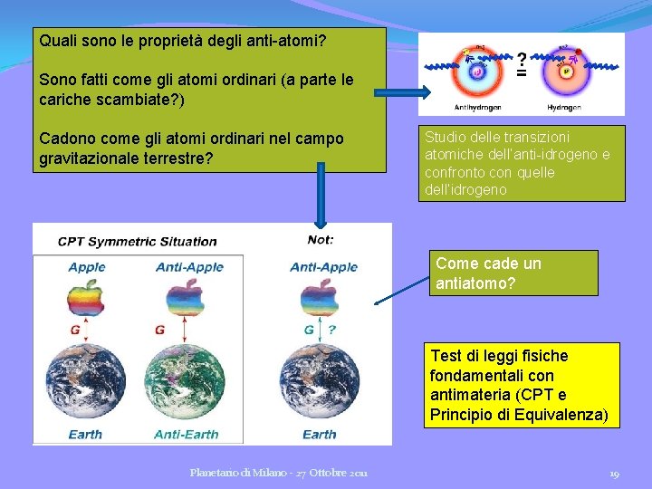 Quali sono le proprietà degli anti-atomi? Sono fatti come gli atomi ordinari (a parte Quali sono le proprietà degli anti-atomi? Sono fatti come gli atomi ordinari (a parte