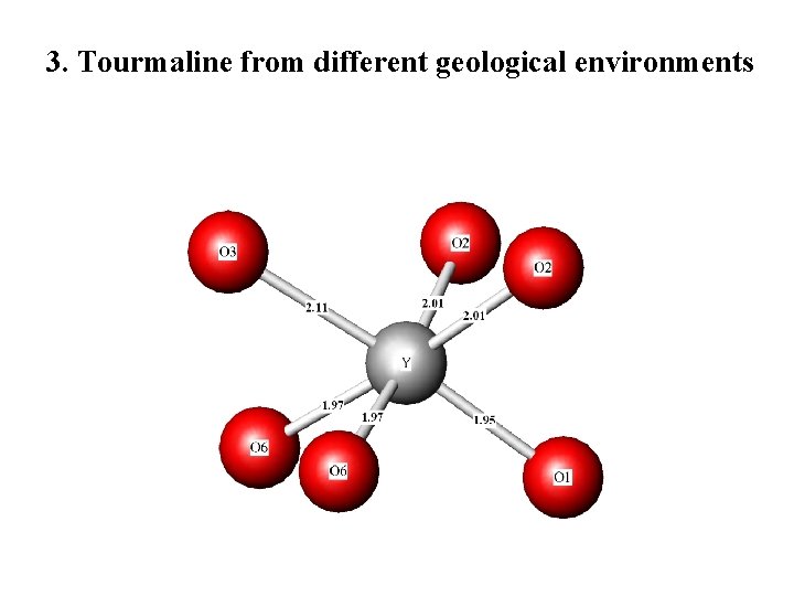 3. Tourmaline from different geological environments 