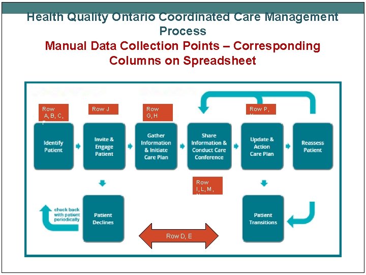 Health Quality Ontario Coordinated Care Management Process Manual Data Collection Points – Corresponding Columns