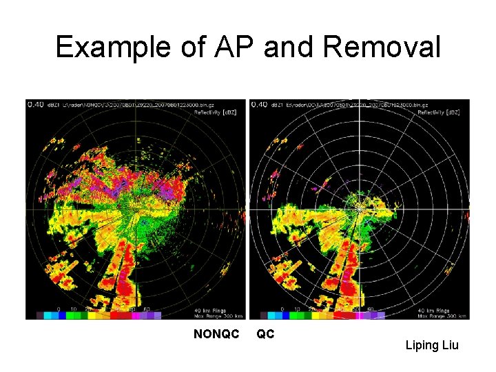 Example of AP and Removal NONQC QC Liping Liu 