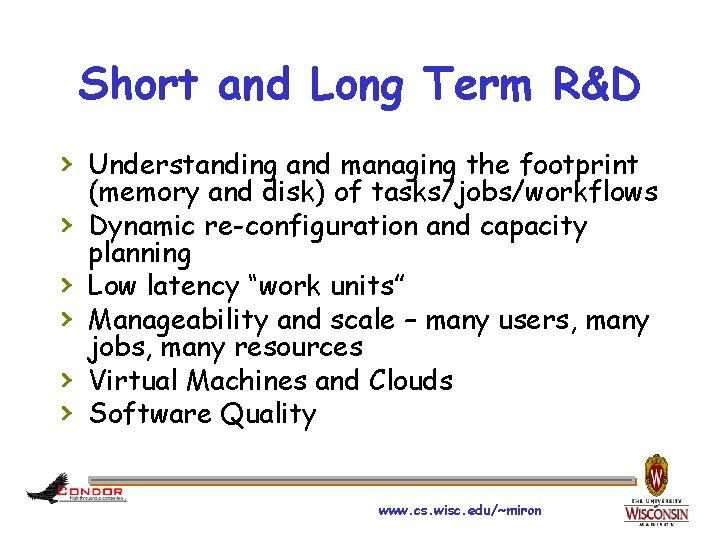 Short and Long Term R&D › Understanding and managing the footprint › › ›