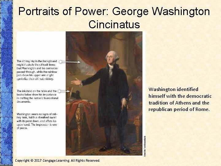 Portraits of Power: George Washington Cincinatus Washington identified himself with the democratic tradition of Portraits of Power: George Washington Cincinatus Washington identified himself with the democratic tradition of