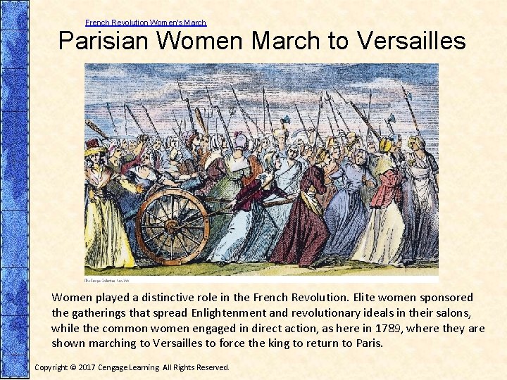 French Revolution Women's March Parisian Women March to Versailles Women played a distinctive role