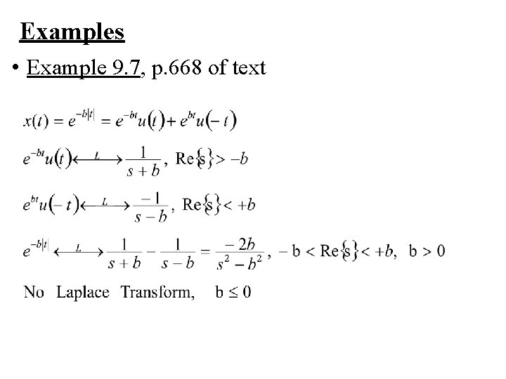 Examples • Example 9. 7, p. 668 of text Examples • Example 9. 7, p. 668 of text