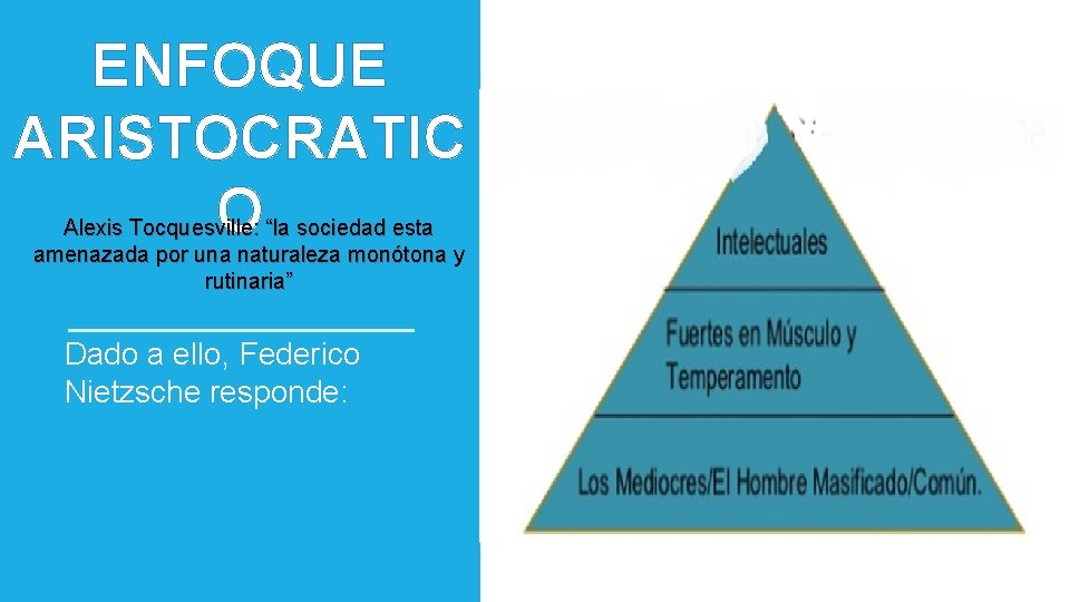 ENFOQUE ARISTOCRATIC O Alexis Tocquesville: “la sociedad esta amenazada por una naturaleza monótona y ENFOQUE ARISTOCRATIC O Alexis Tocquesville: “la sociedad esta amenazada por una naturaleza monótona y