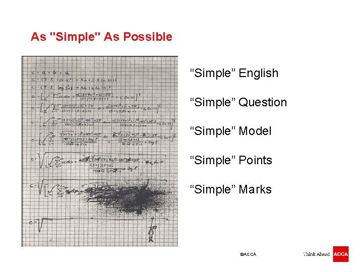 As "Simple" As Possible “Simple” English “Simple” Question “Simple” Model “Simple” Points “Simple” Marks