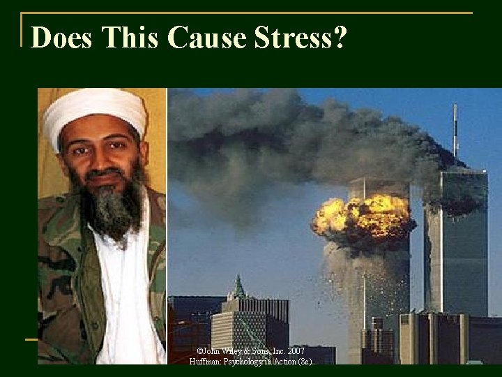 Does This Cause Stress? ©John Wiley & Sons, Inc. 2007 Huffman: Psychology in Action