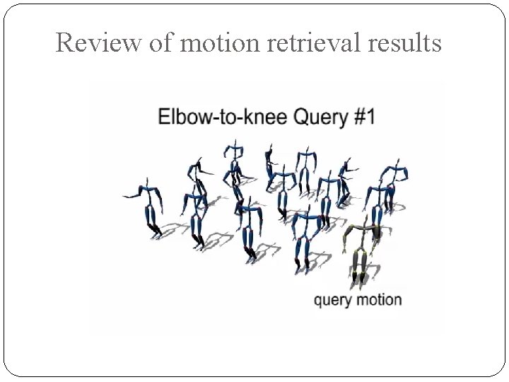 Review of motion retrieval results 