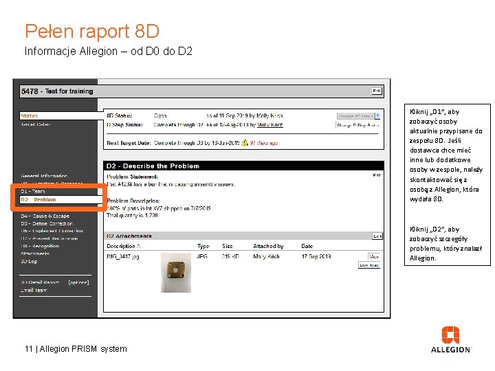 Pełen raport 8 D Informacje Allegion – od D 0 do D 2 Kliknij