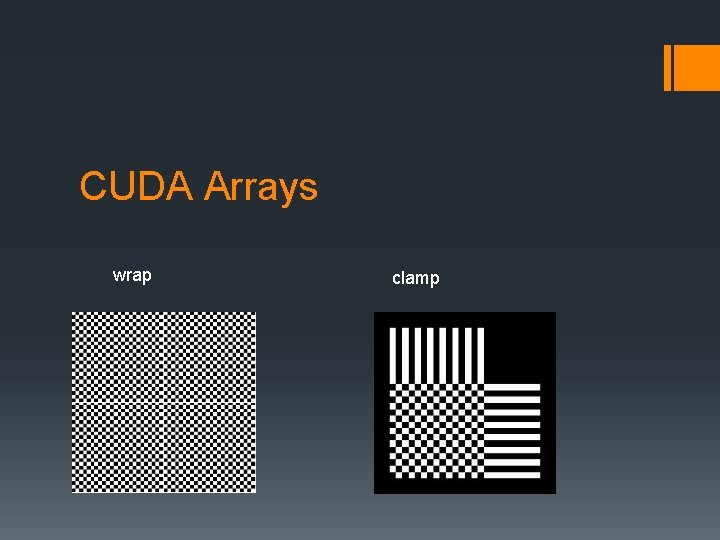 CUDA Arrays wrap clamp 