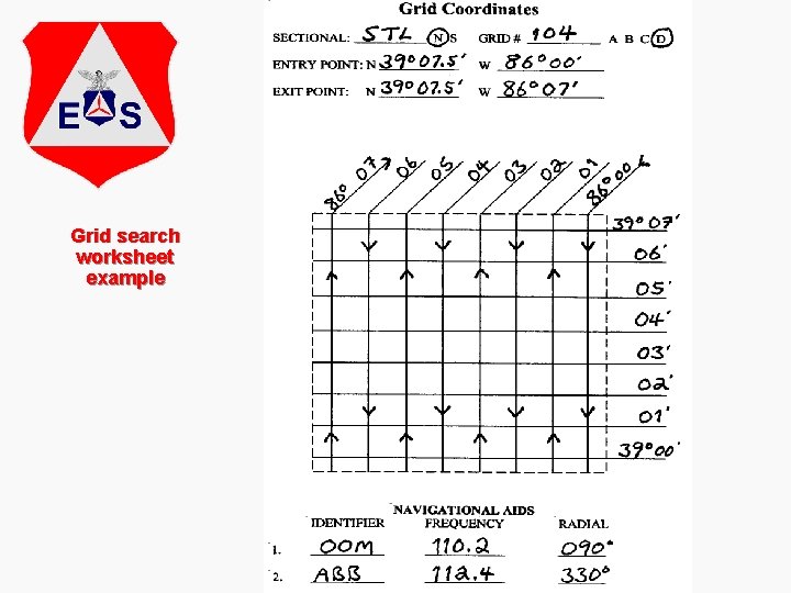 Grid search worksheet example 