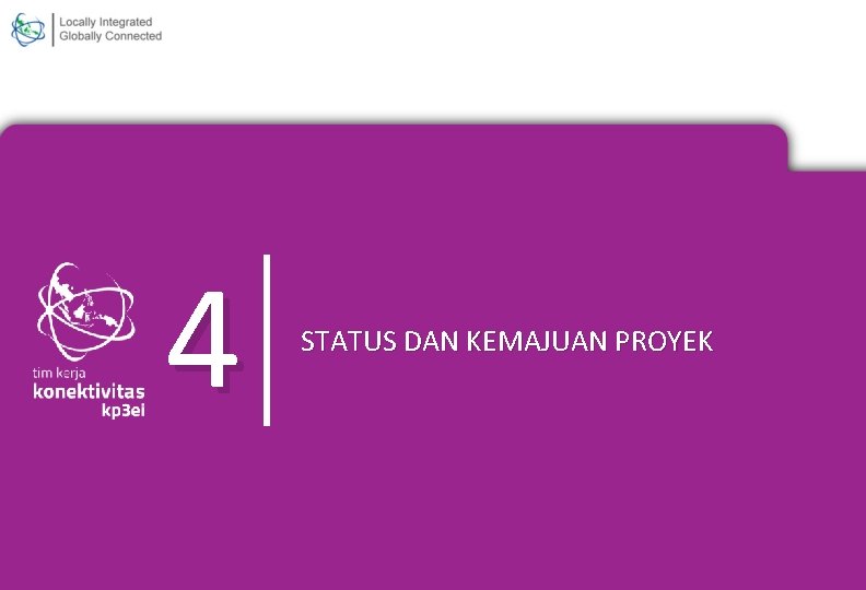 4 STATUS DAN KEMAJUAN PROYEK 