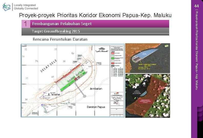 44 1 Pembangunan Pelabuhan Seget Target Groundbreaking 2015 Rencana Peruntukan Daratan | Proyek-proyek Prioritas