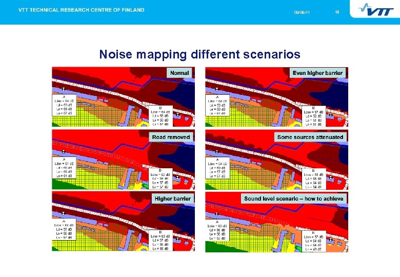 09/08/11 Noise mapping different scenarios 18 