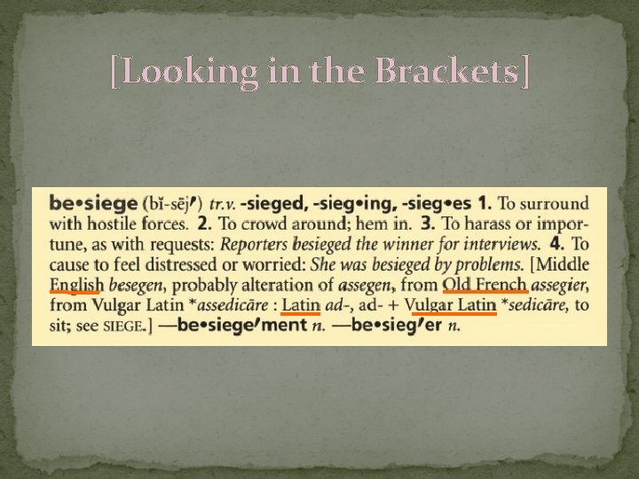 [Looking in the Brackets] 