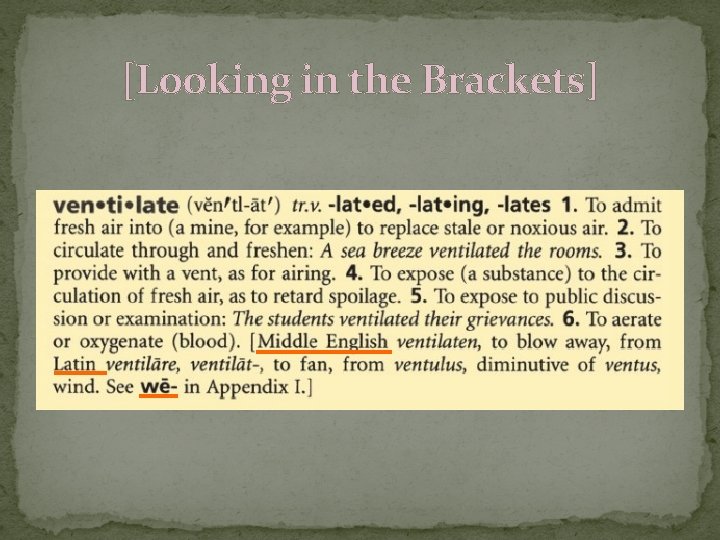 [Looking in the Brackets] 