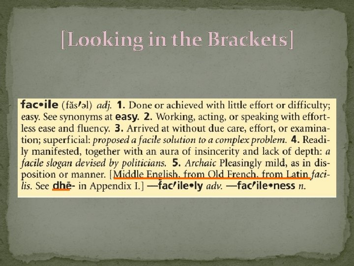 [Looking in the Brackets] 
