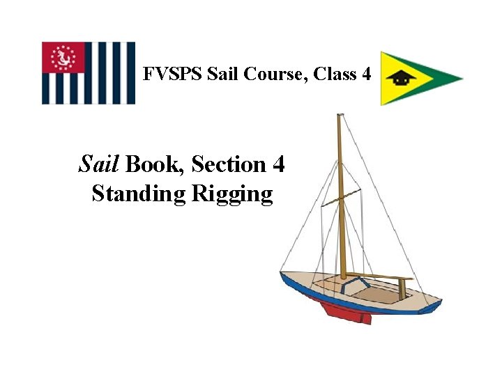 FVSPS Sail Course, Class 4 Sail Book, Section 4 Standing Rigging 