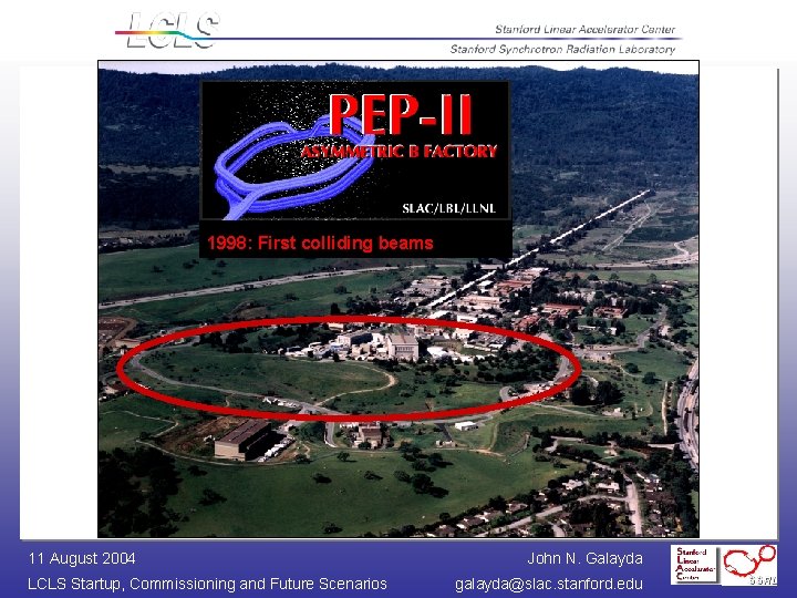 PEP Colliding Beam Facility A collaborative project: SLAC and LBNL 1980: PEP operations begin