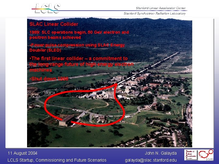 SLAC Linear Collider 1989: SLC operations begin, 50 Ge. V electron and positron beams