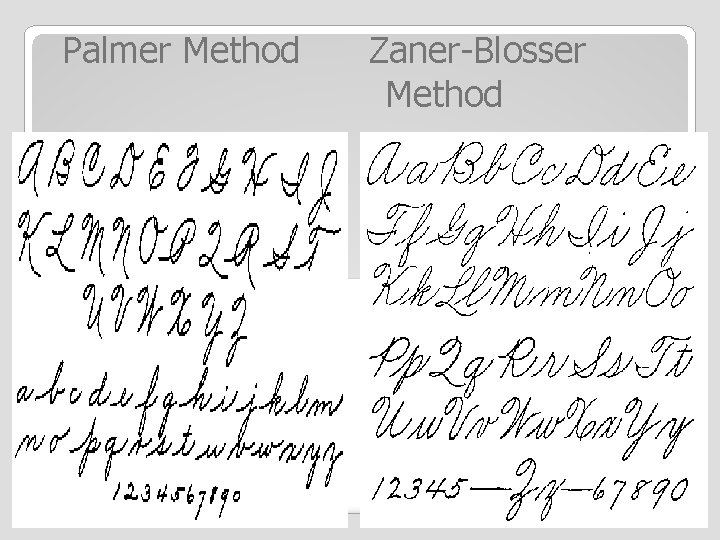 Palmer Method Zaner-Blosser Method 14 