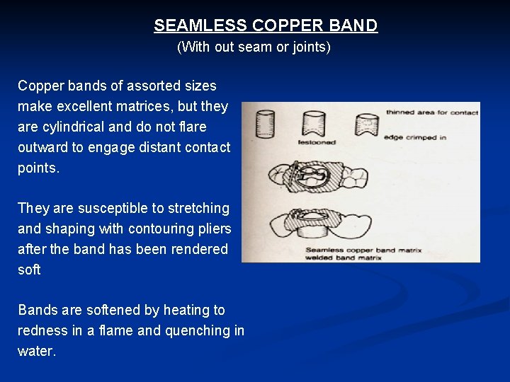 SEAMLESS COPPER BAND (With out seam or joints) Copper bands of assorted sizes make
