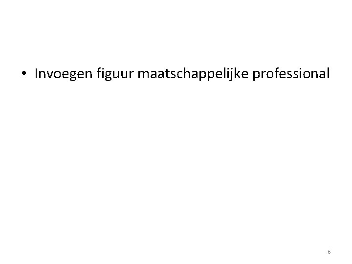 • Invoegen figuur maatschappelijke professional 6 • Invoegen figuur maatschappelijke professional 6