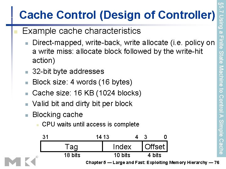 n Example cache characteristics n n n Direct-mapped, write-back, write allocate (i. e. policy n Example cache characteristics n n n Direct-mapped, write-back, write allocate (i. e. policy