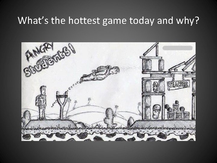 What’s the hottest game today and why? What’s the hottest game today and why?