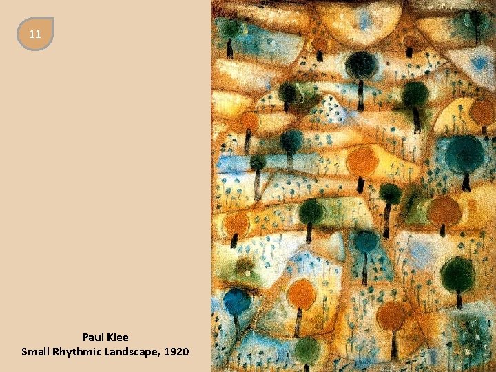 11 Paul Klee Small Rhythmic Landscape, 1920 