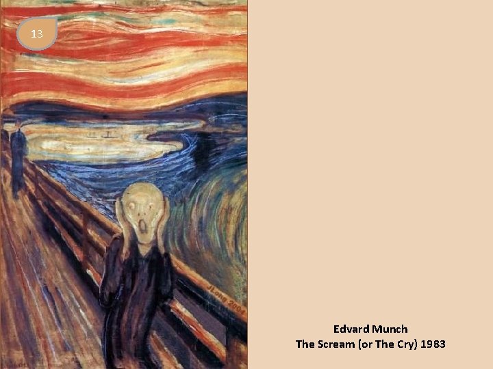 13 Edvard Munch The Scream (or The Cry) 1983 