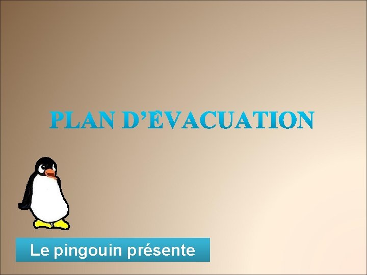 Le pingouin présente 