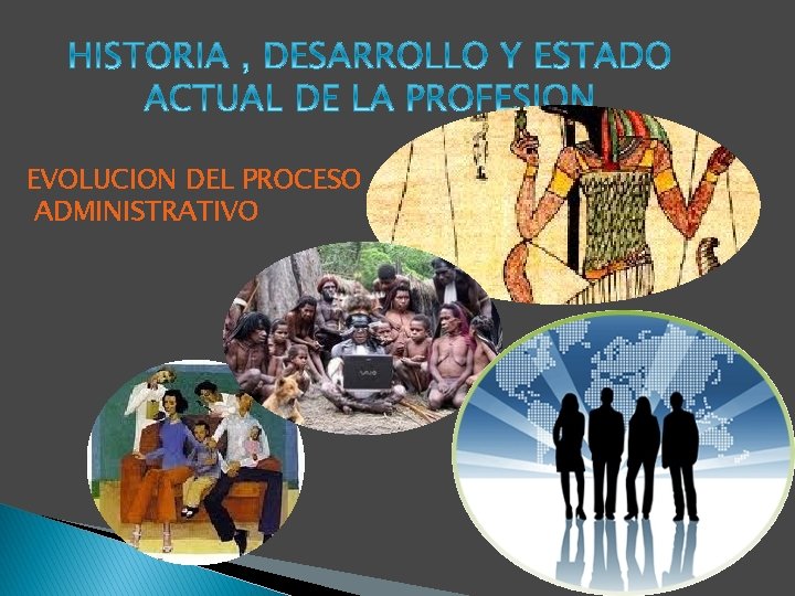 EVOLUCION DEL PROCESO ADMINISTRATIVO EVOLUCION DEL PROCESO ADMINISTRATIVO