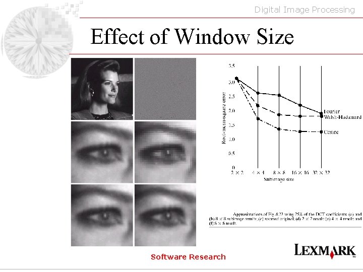 Digital Image Processing Effect of Window Size Software Research 