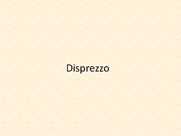 Disprezzo 