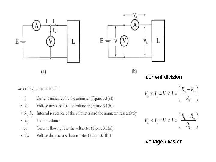 current division voltage division 