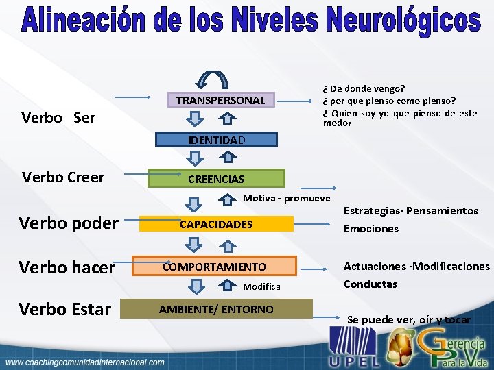 Verbo Ser TRANSPERSONAL ¿ De donde vengo? ¿ por que pienso como pienso? ¿