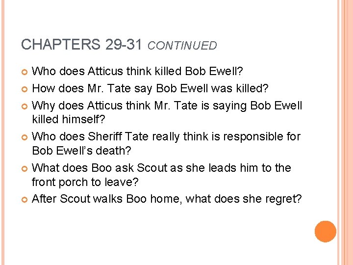 TO KILL A MOCKINGBIRD BY HARPER LEE Bult