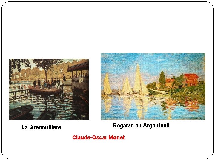 La Grenouillere Regatas en Argenteuil Claude-Oscar Monet 