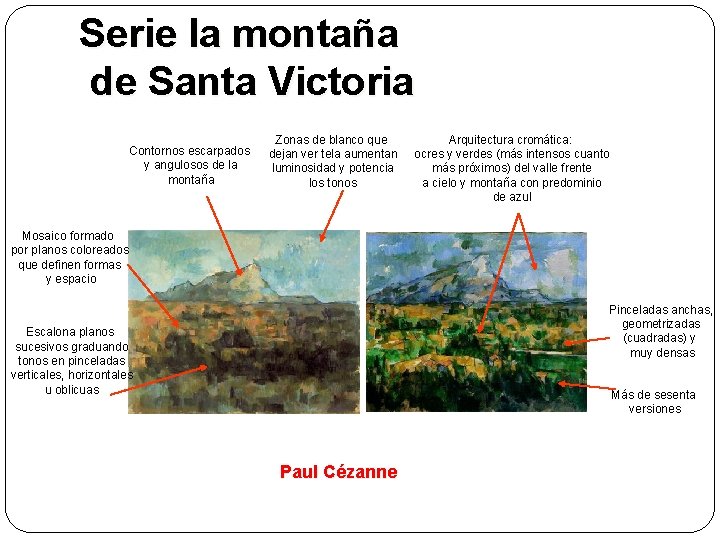 Serie la montaña de Santa Victoria Contornos escarpados y angulosos de la montaña Zonas