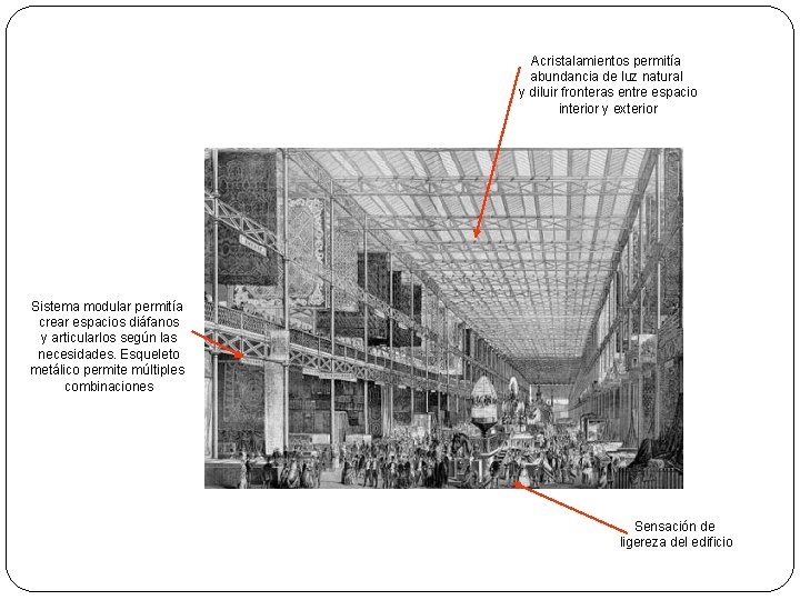 Acristalamientos permitía abundancia de luz natural y diluir fronteras entre espacio interior y exterior