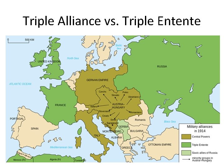 Triple Alliance vs. Triple Entente 