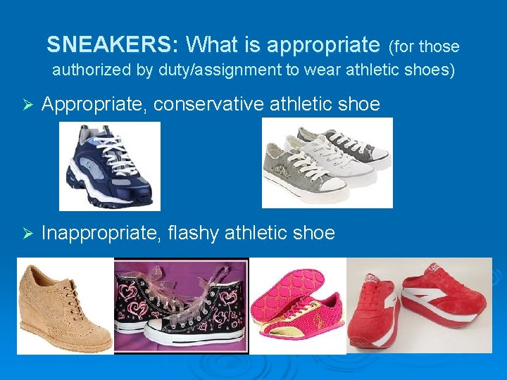 conservative athletic shoes