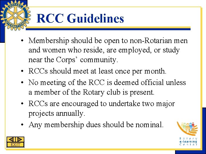 RCC Guidelines • Membership should be open to non-Rotarian men and women who reside, RCC Guidelines • Membership should be open to non-Rotarian men and women who reside,