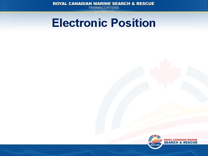 Electronic Position 