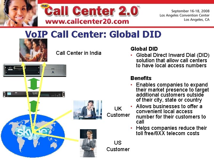 Vo. IP Call Center: Global DID • Global Direct Inward Dial (DID) solution that Vo. IP Call Center: Global DID • Global Direct Inward Dial (DID) solution that